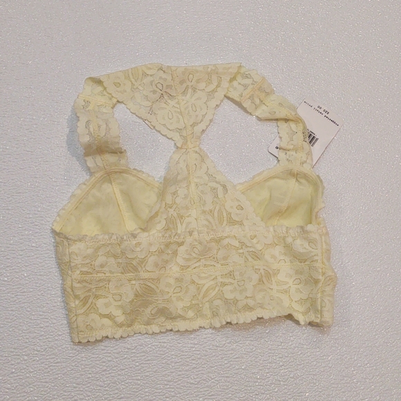Free People Galloon Lace Racerback Bralette yellow - Picture 4 of 6